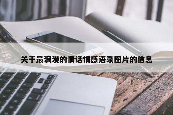 关于最浪漫的情话情感语录图片的信息