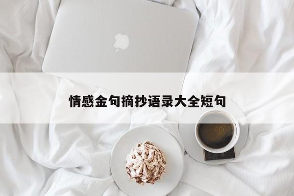 情感金句摘抄语录大全短句
