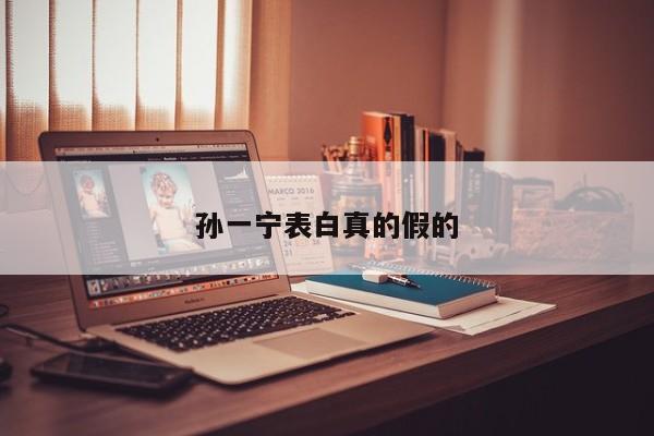 孙一宁表白真的假的