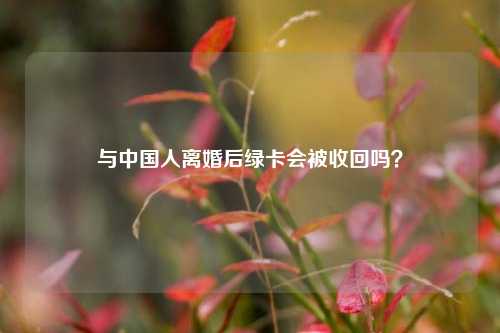 与中国人离婚后绿卡会被收回吗?-第1张图片-情感百科_恋爱技巧_男女网恋_恋爱攻略_婚姻资讯_婚内出轨_情感百科之家 与中国人离婚后绿卡会被收回吗?-第1张图片-情感百科_恋爱技巧_男女网恋_恋爱攻略_婚姻资讯_婚内出轨_情感百科之家