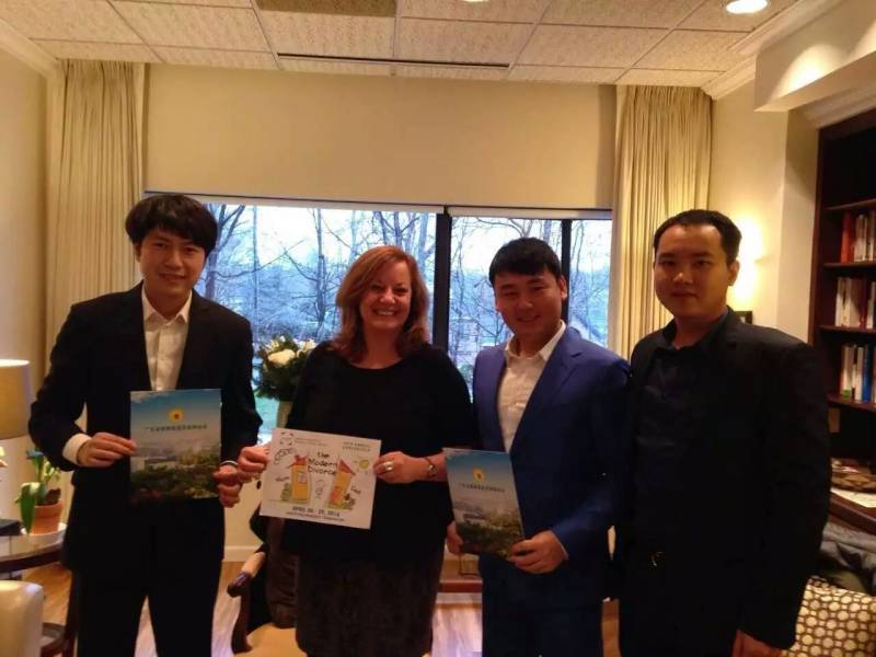 CEO肖然会晤美国婚姻家庭治疗协会(AMFT)在大纽约州的主席Dr.Ehinger